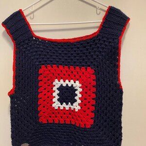 Handmade Granny Square Vest M/L NWT!